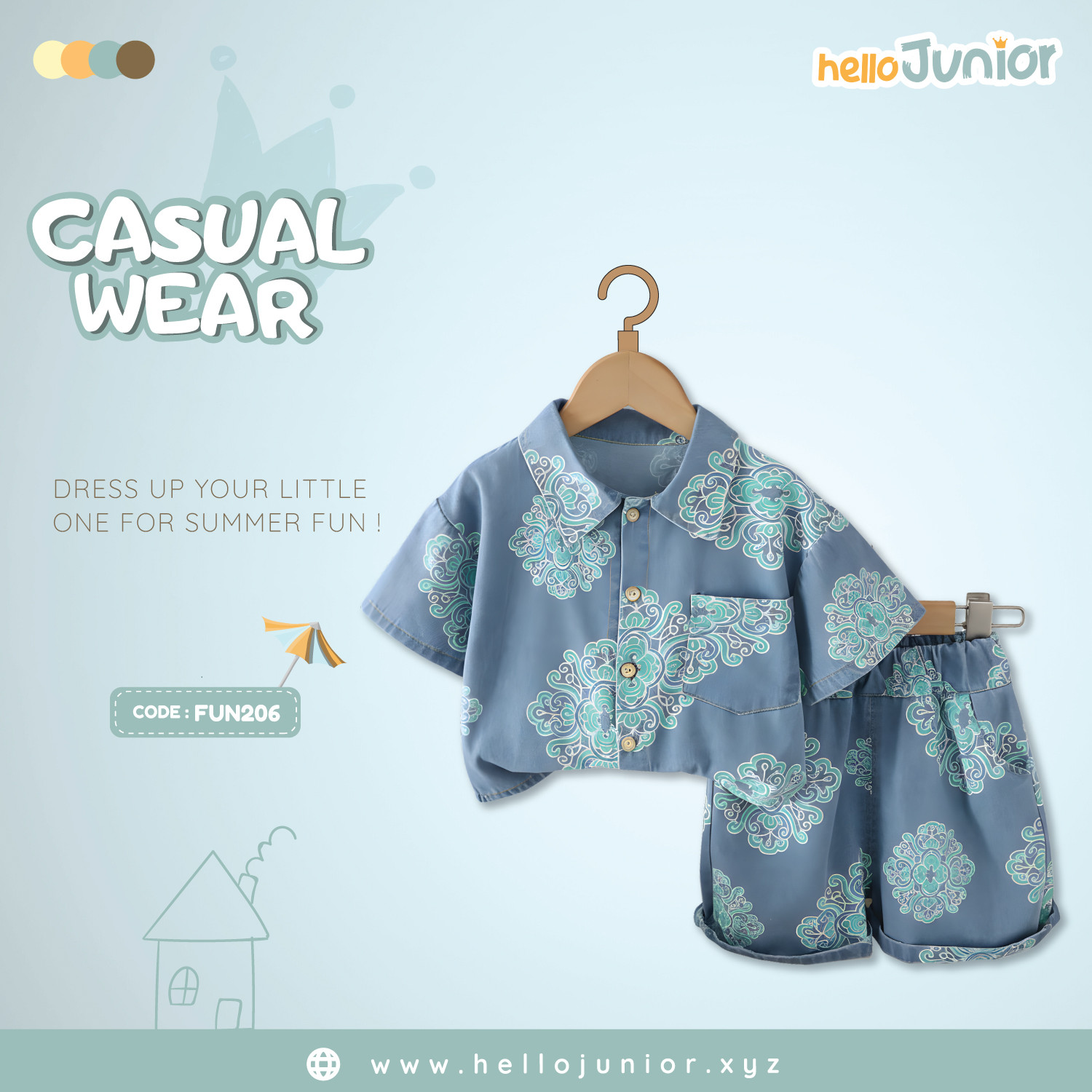 Fashion Kids Casual Wear / Dress (6 Months to 5 Years)