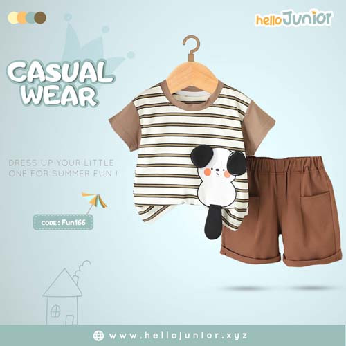 Kids Fashion Wear – Hello Junior Casual Dress for 6 Months to 5 Years