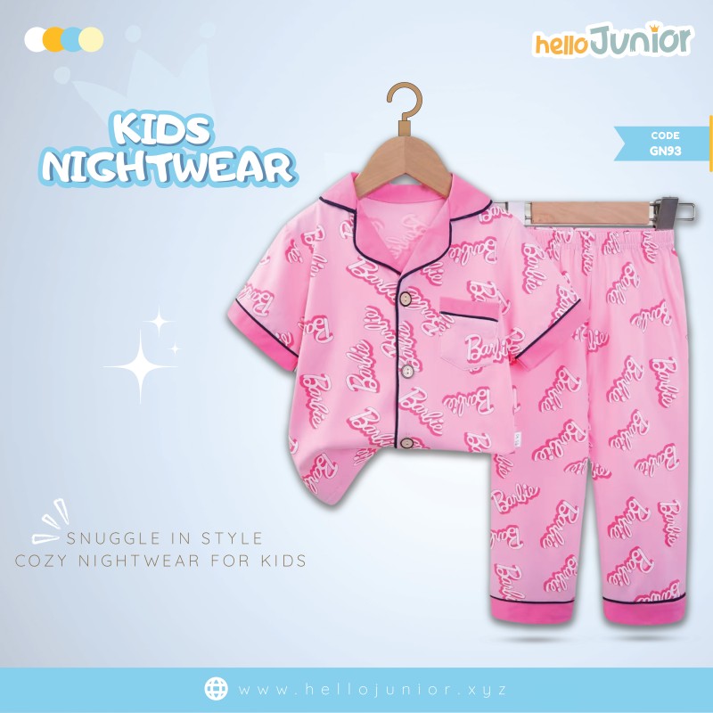 Hello Junior Kids Nightwear / PJ Set / Night Dress (6 Months to 11 Years)