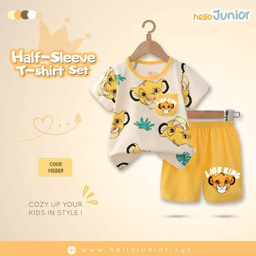 Hello Junior Half Sleeve T-Shirt for Kids (6 Months to 11 Years)