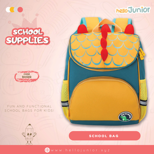 Bag for kids / School Bag for Kids, Yellow