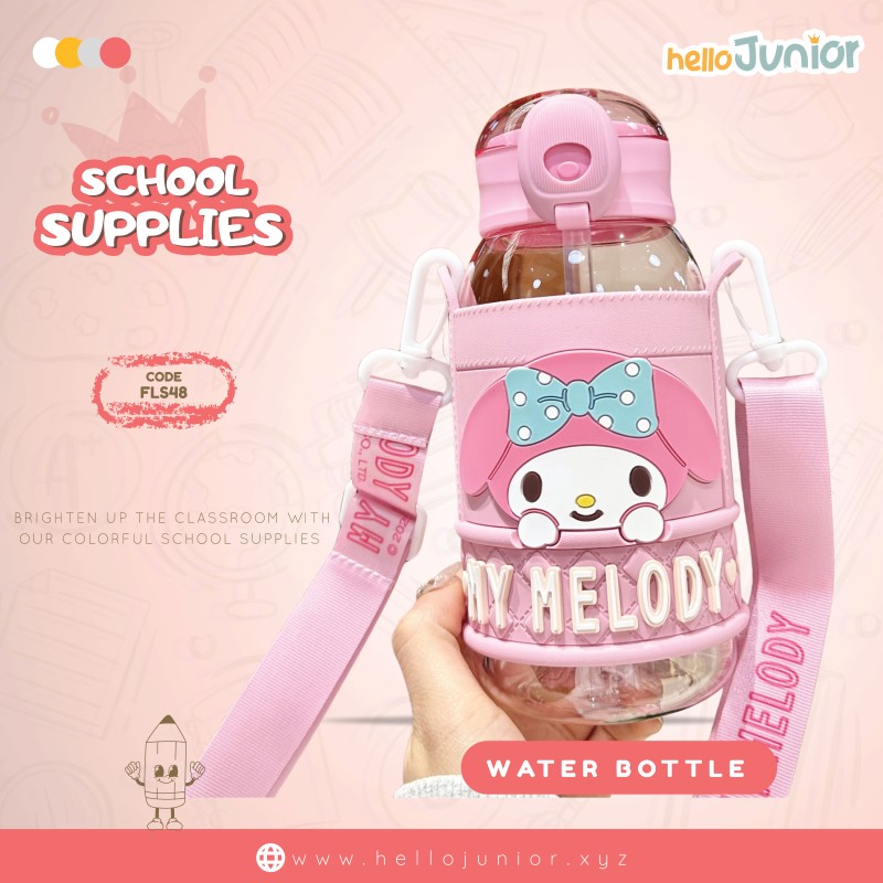 Large Capacity Water Bottle  My Melody Portable Straw Water Cup for Kids