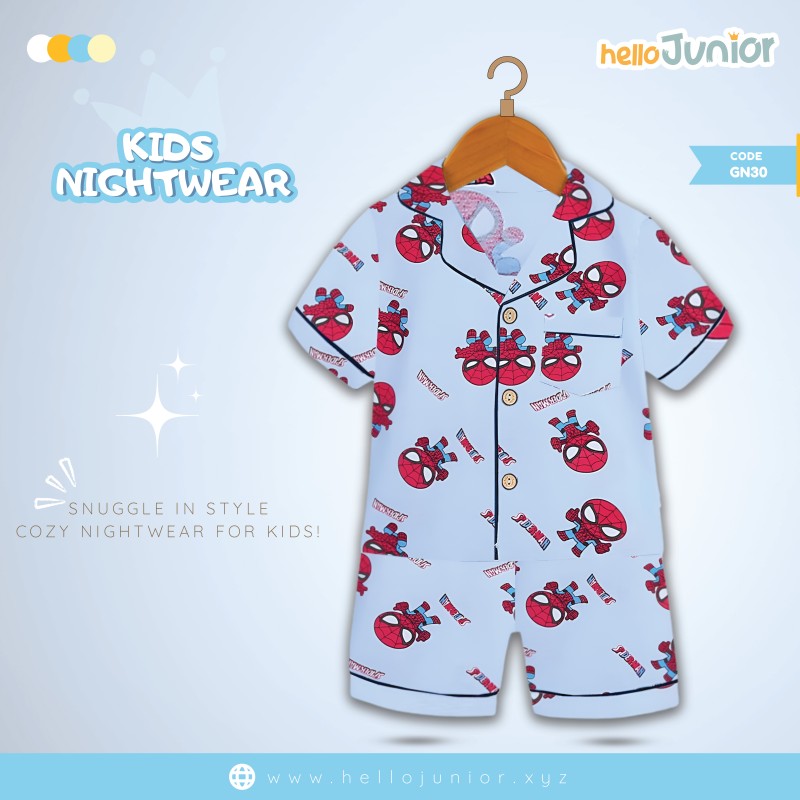 Hello Junior Kids Nightwear / PJ Set / Night Dress (6 Months to 11 Years)