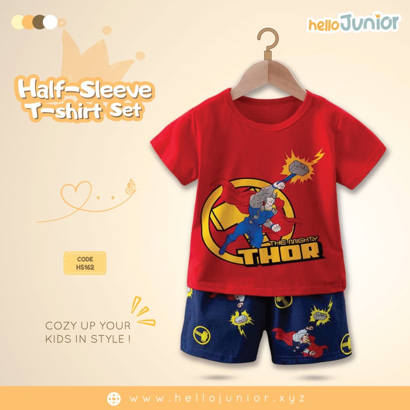 Hello Junior Half Sleeve T-Shirt for Kids (6 Months to 11 Years)