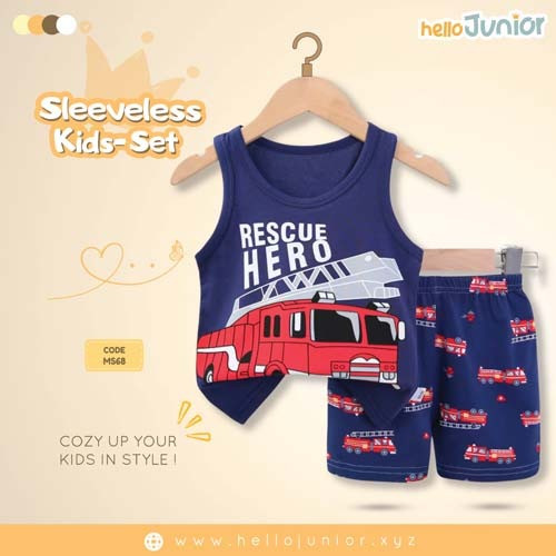 Hello Junior Sleeveless / Maggie sleeve T-Shirt for Kids (6 Months to 11 Years)