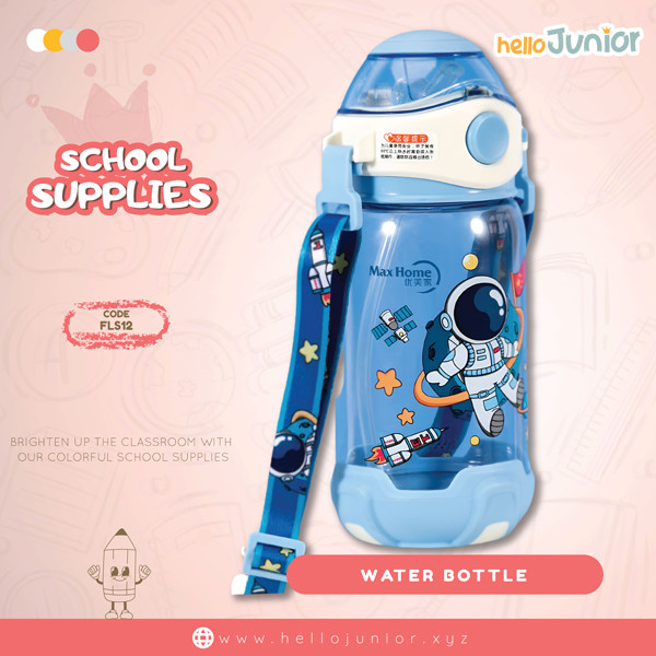 Water bottle for kids 570ml , Blue Astronaut