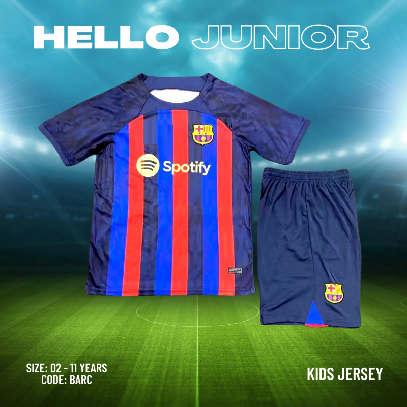 Barcelona Kids Jersey – Sporty Style for Every Little Champion