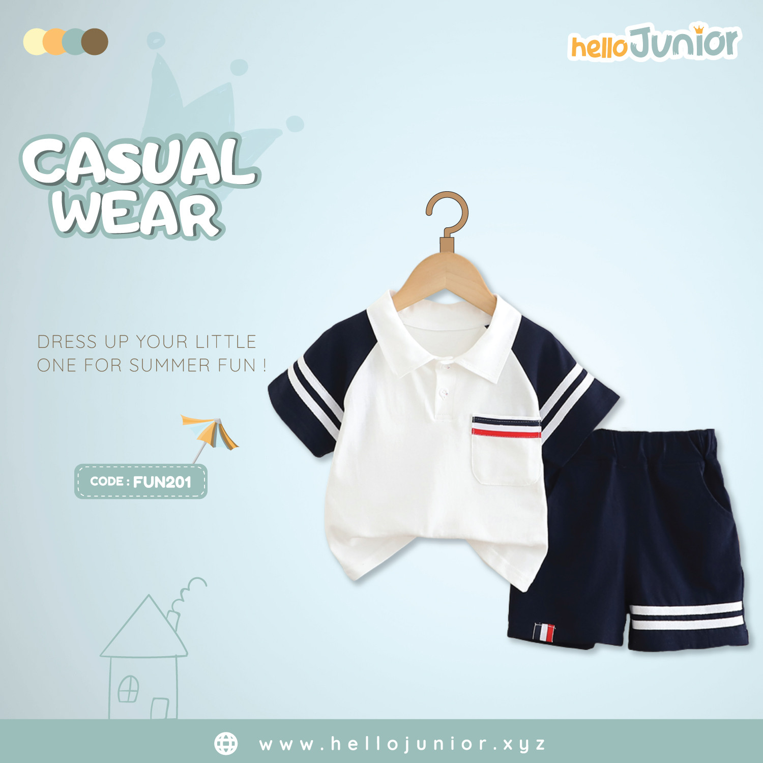 Fashion Kids Casual Wear / Dress (6 Months to 5 Years)