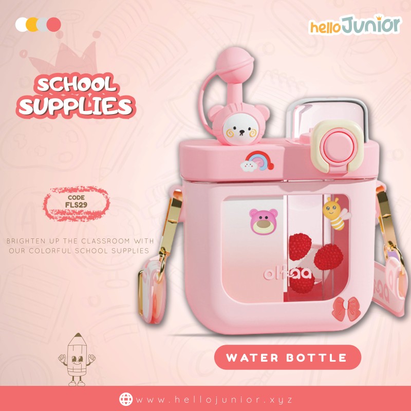 Kids Walkie-Talkie Style Dual Sipper Bottle (580ML) , BPA Free
