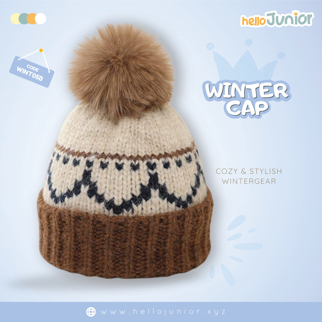 Hello Junior Woolen Cap (3-8 Years) – Soft and Comfortable