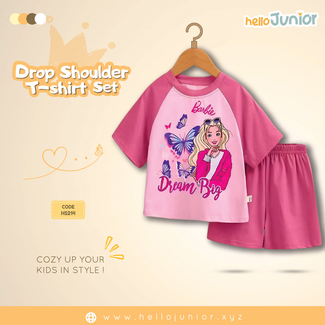 Hello Junior Drop Shoulder T-Shirt for Kids (6 Months to 11 Years)