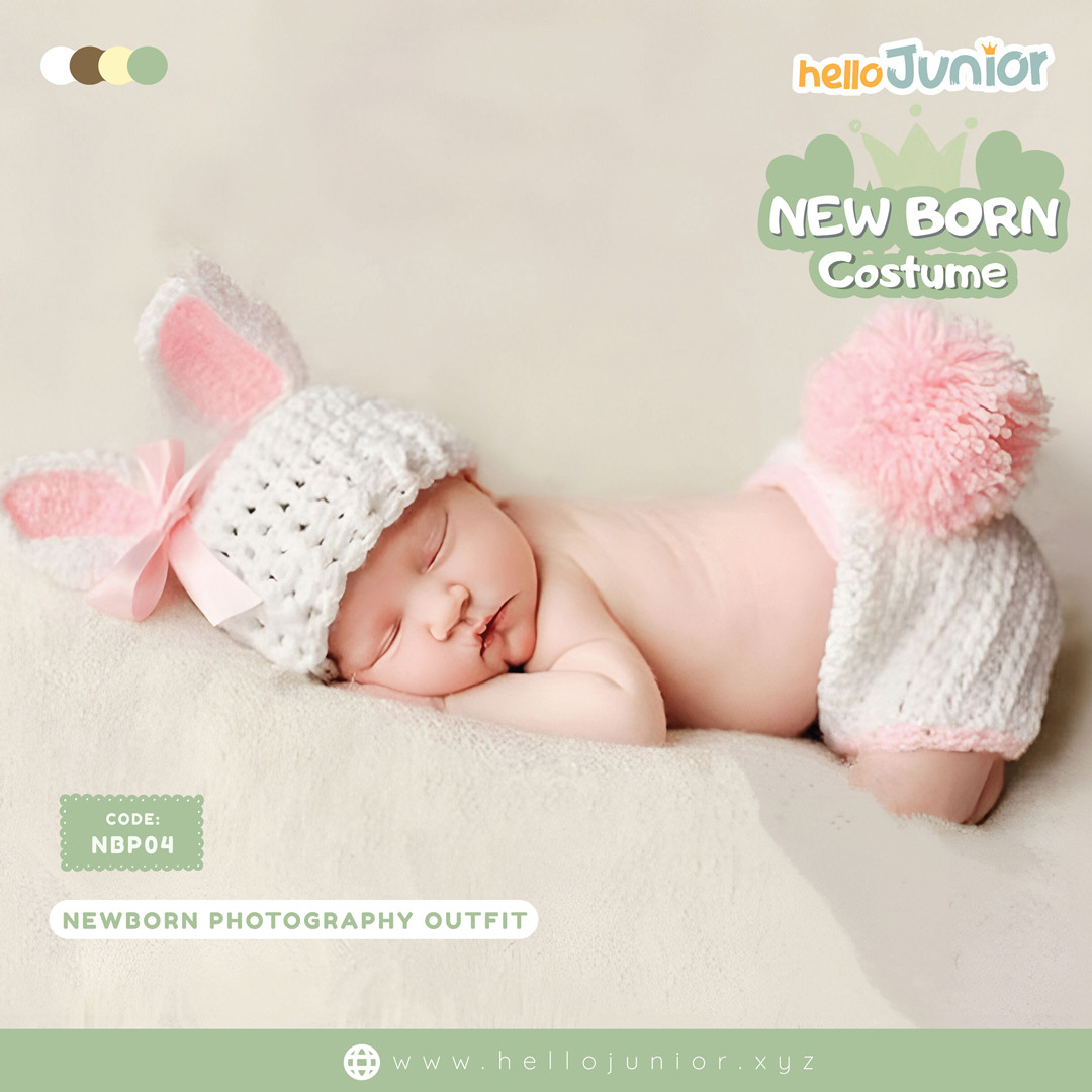 Hello Junior Newborn Baby Photography Dress / Costume