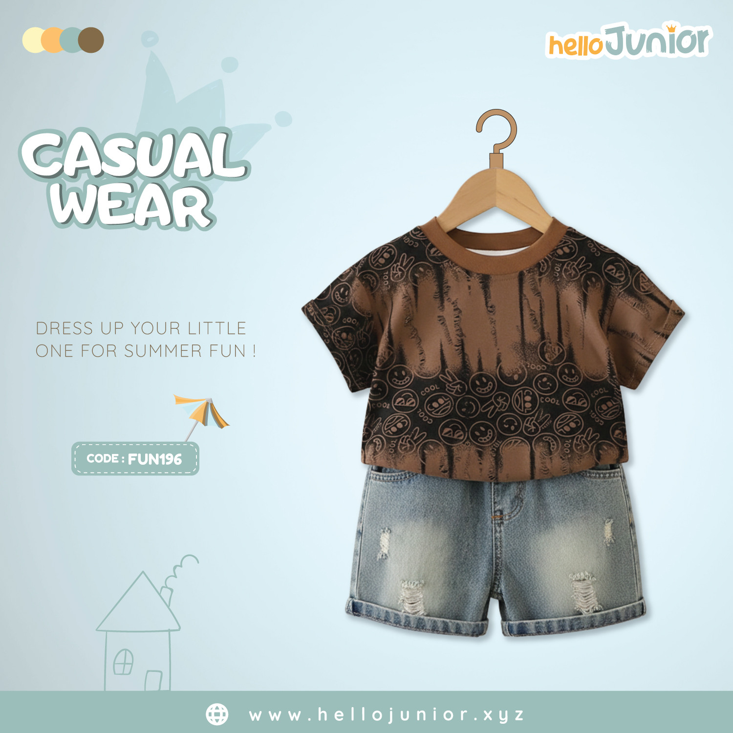 Fashion Kids Casual Wear / Dress (6 Months to 5 Years)