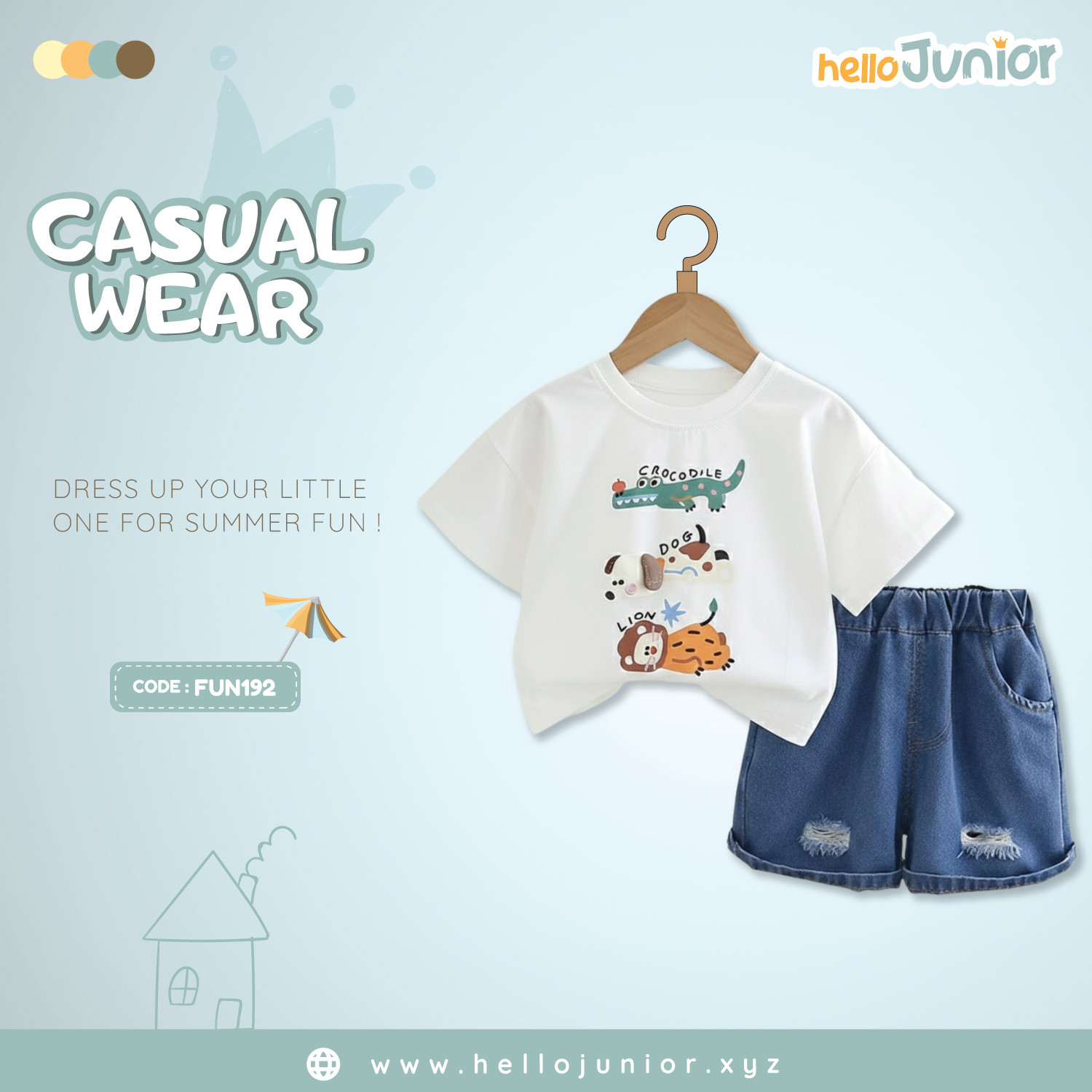 Fashion Kids Casual Wear / Dress (6 Months to 5 Years)