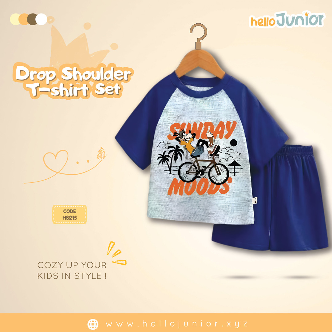 Hello Junior Drop Shoulder T-Shirt for Kids (6 Months to 11 Years)