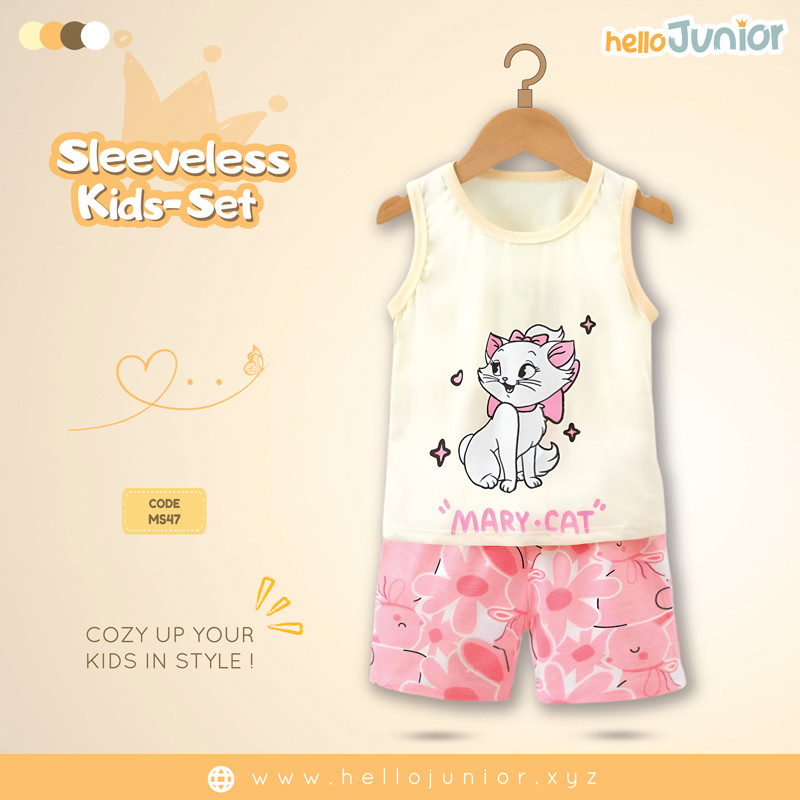 Hello Junior Sleeveless / Maggie sleeve T-Shirt for Kids (6 Months to 11 Years)