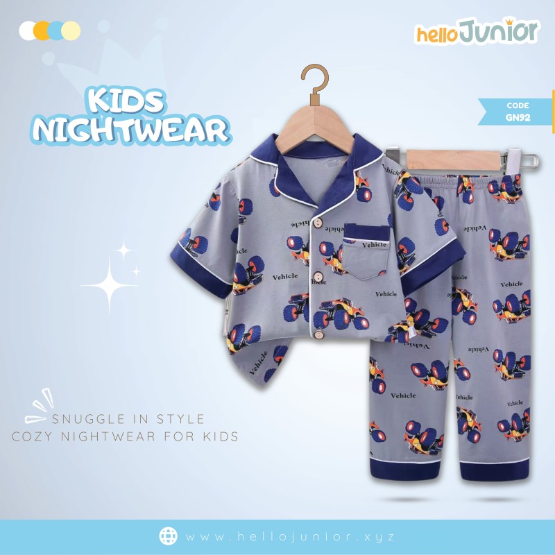 Hello Junior Kids Nightwear / PJ Set / Night Dress (6 Months to 11 Years)