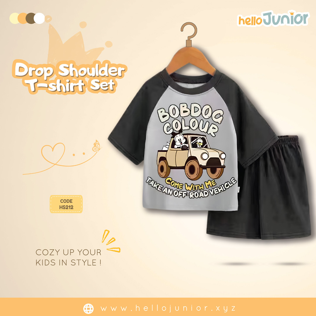 Hello Junior Drop Shoulder T-Shirt for Kids (6 Months to 11 Years)