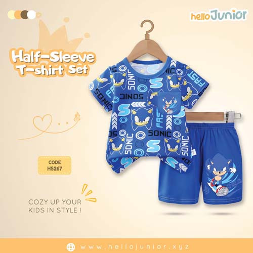 Hello Junior Half Sleeve T-Shirt for Kids (6 Months to 11 Years)