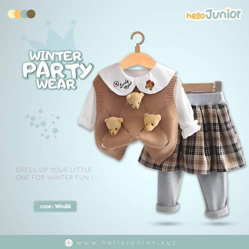 Winter Party Wear for Kids (6 Months - 6 Years)