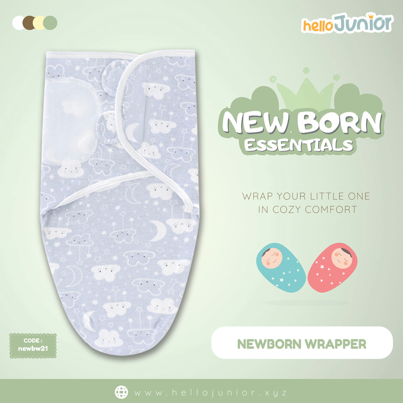 Infant Cotton Swaddle Wrap / Newborn Baby Wrapper for 0-12 months