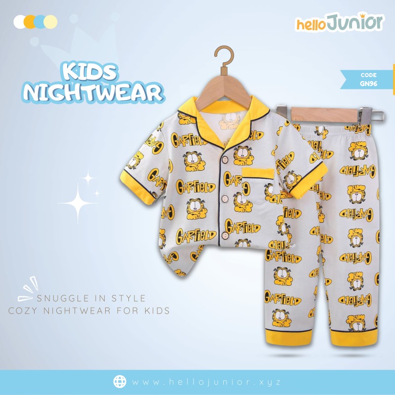 Hello Junior Kids Nightwear / PJ Set / Night Dress (6 Months to 11 Years)