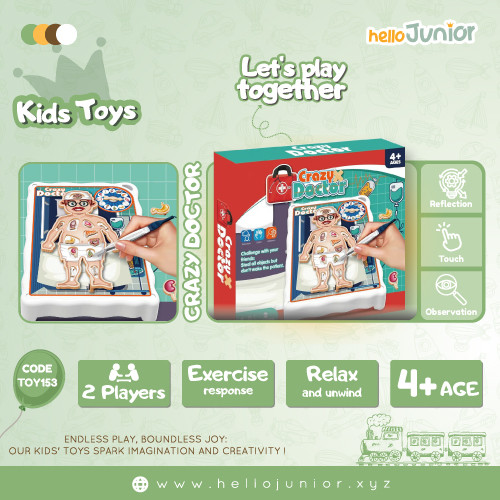 Crazy Doctor: Interactive Surgeon Skill Game for Kids (Ages 4+)