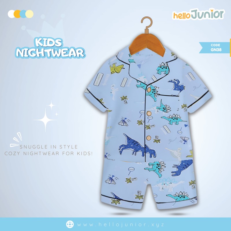 Hello Junior Kids Nightwear / PJ Set / Night Dress (6 Months to 11 Years)