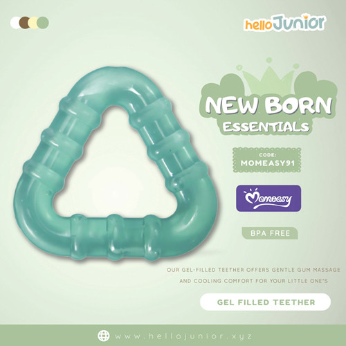 Momeasy Gel Filled Teether For 4m+, Multicolor