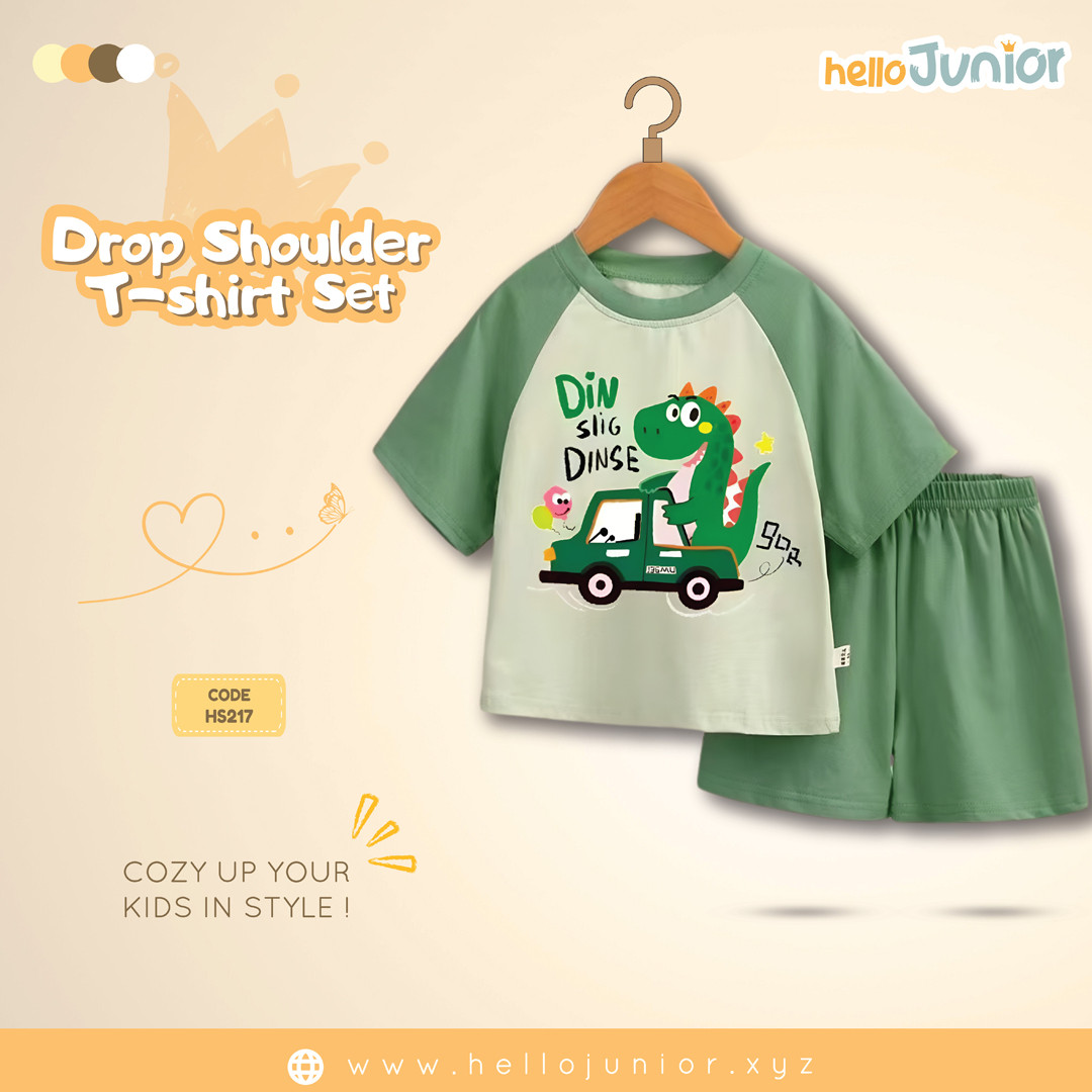 Hello Junior Drop Shoulder T-Shirt for Kids (6 Months to 11 Years)