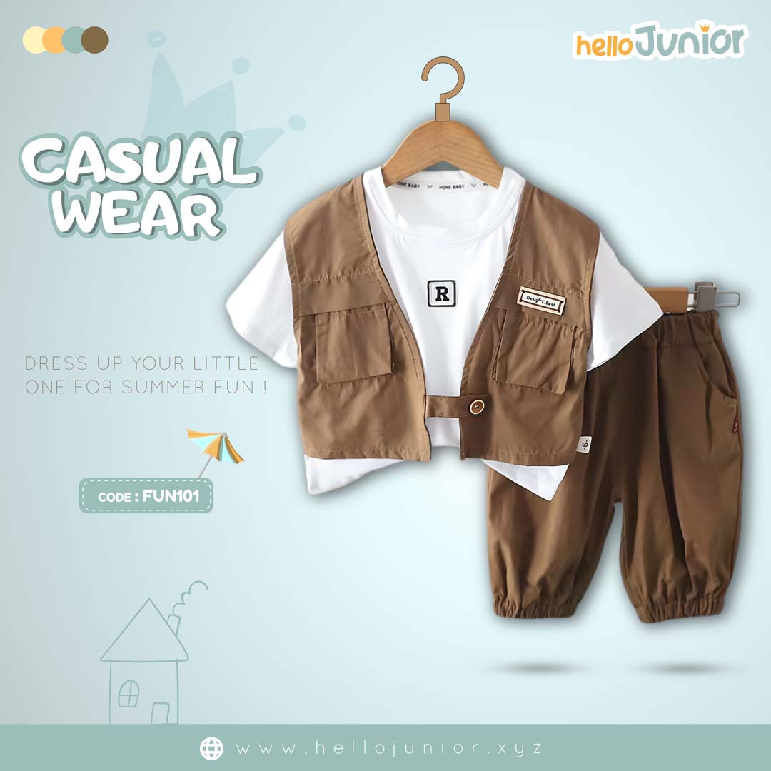 Hello Junior Kids Casual Wear / Dress for 6 Months to 5 Years