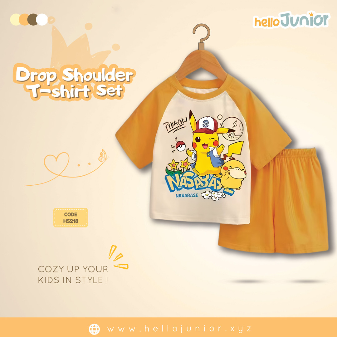 Hello Junior Drop Shoulder T-Shirt for Kids (6 Months to 11 Years)