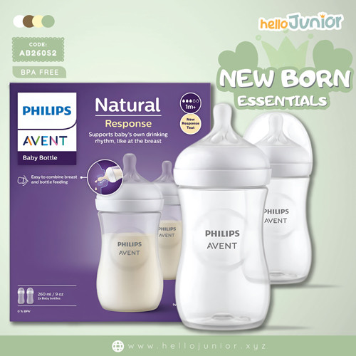 Philips avent 260 ml natural feeder / bottle 2pcs set