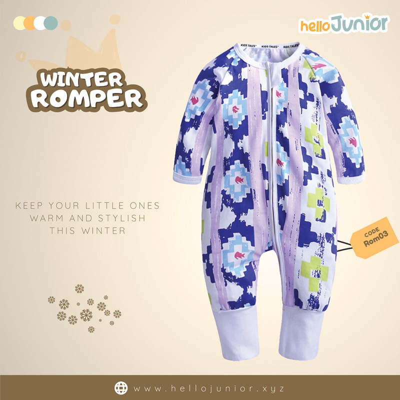 Hello Junior Kids Winter Romper, Newborn baby dress 0 month to 09 month