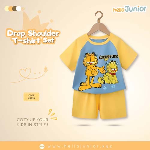 Hello Junior Drop Shoulder T-Shirt for Kids (6 Months to 11 Years)