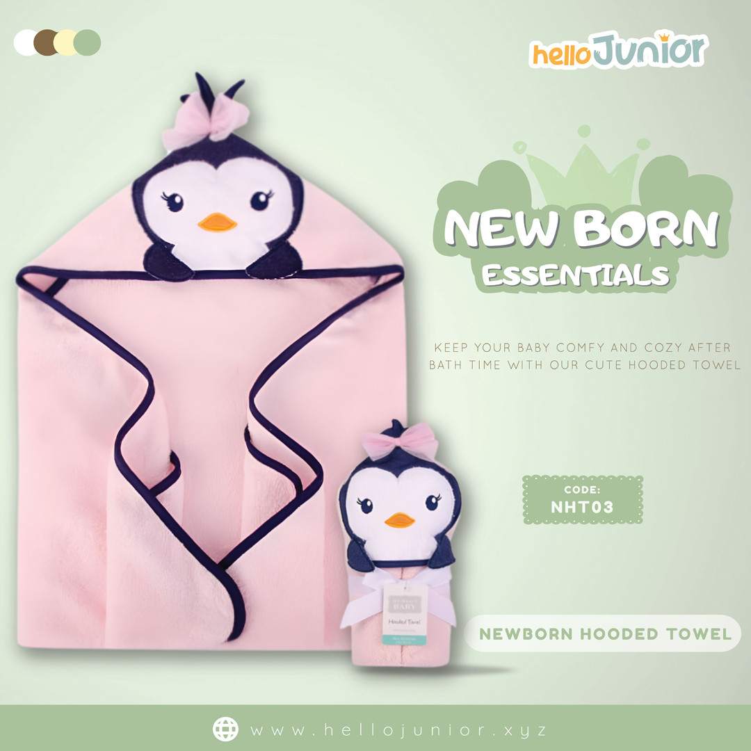 Newborn Baby Cap Towel / Baby Hooded Towel, Multicolor