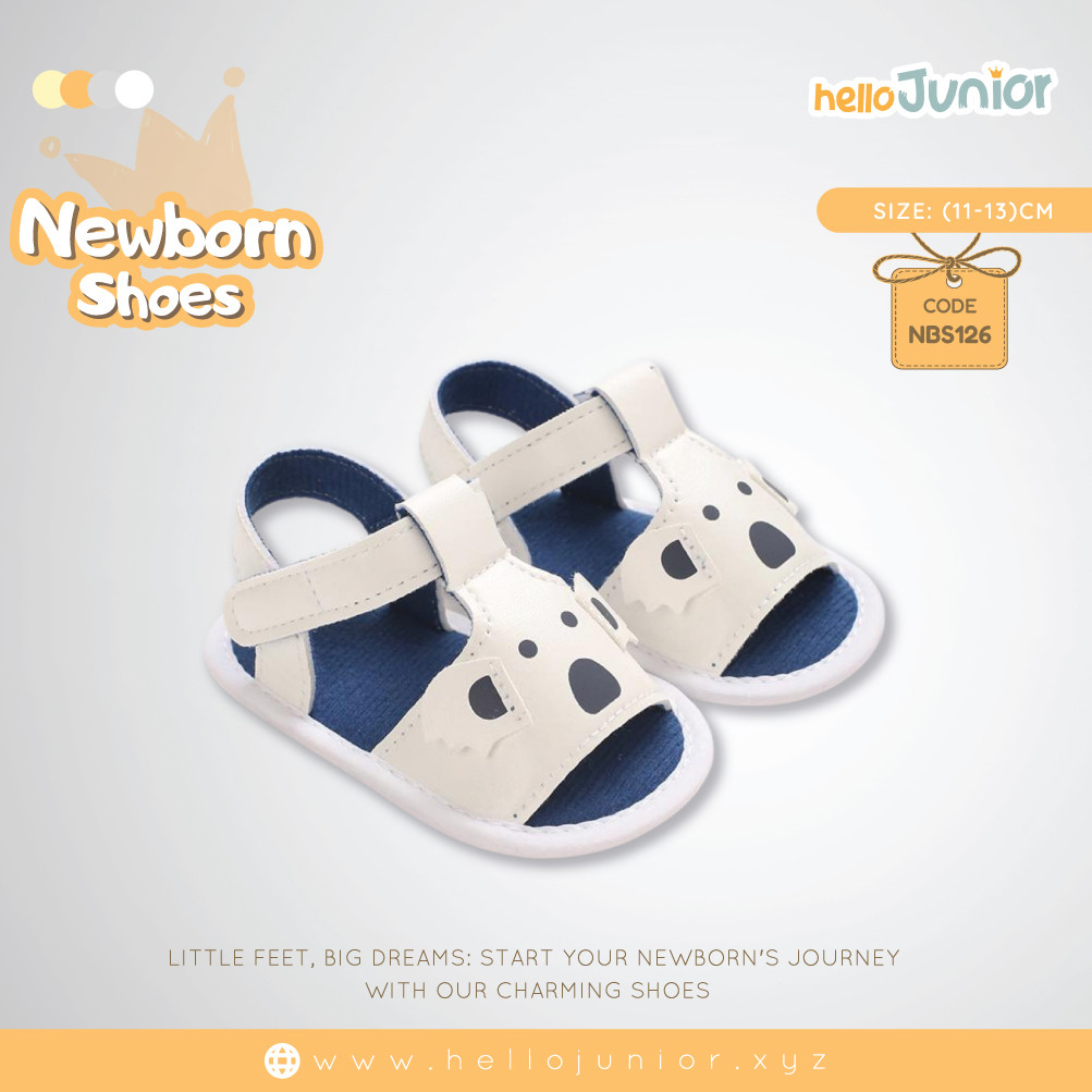 Hello Junior baby shoes for newborn to 18 month, made with cotton and rubber sole