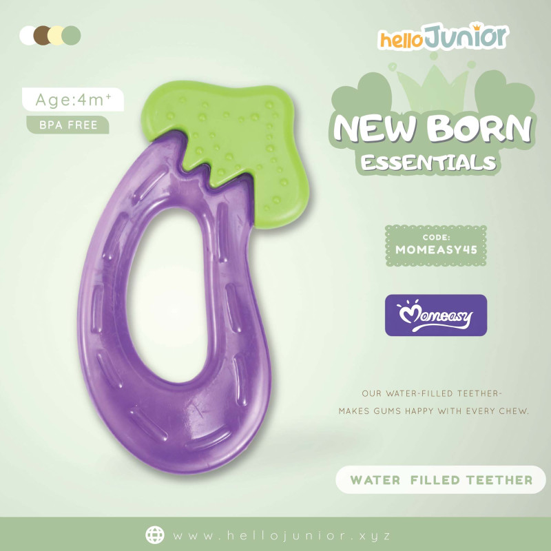 Momeasy water filled Teether 4m+,Purple