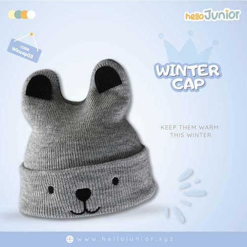 Hello Junior Woolen Cap (0-2year) – Soft and Comfortable