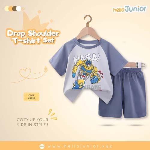 Hello Junior Drop Shoulder T-Shirt for Kids (6 Months to 11 Years)