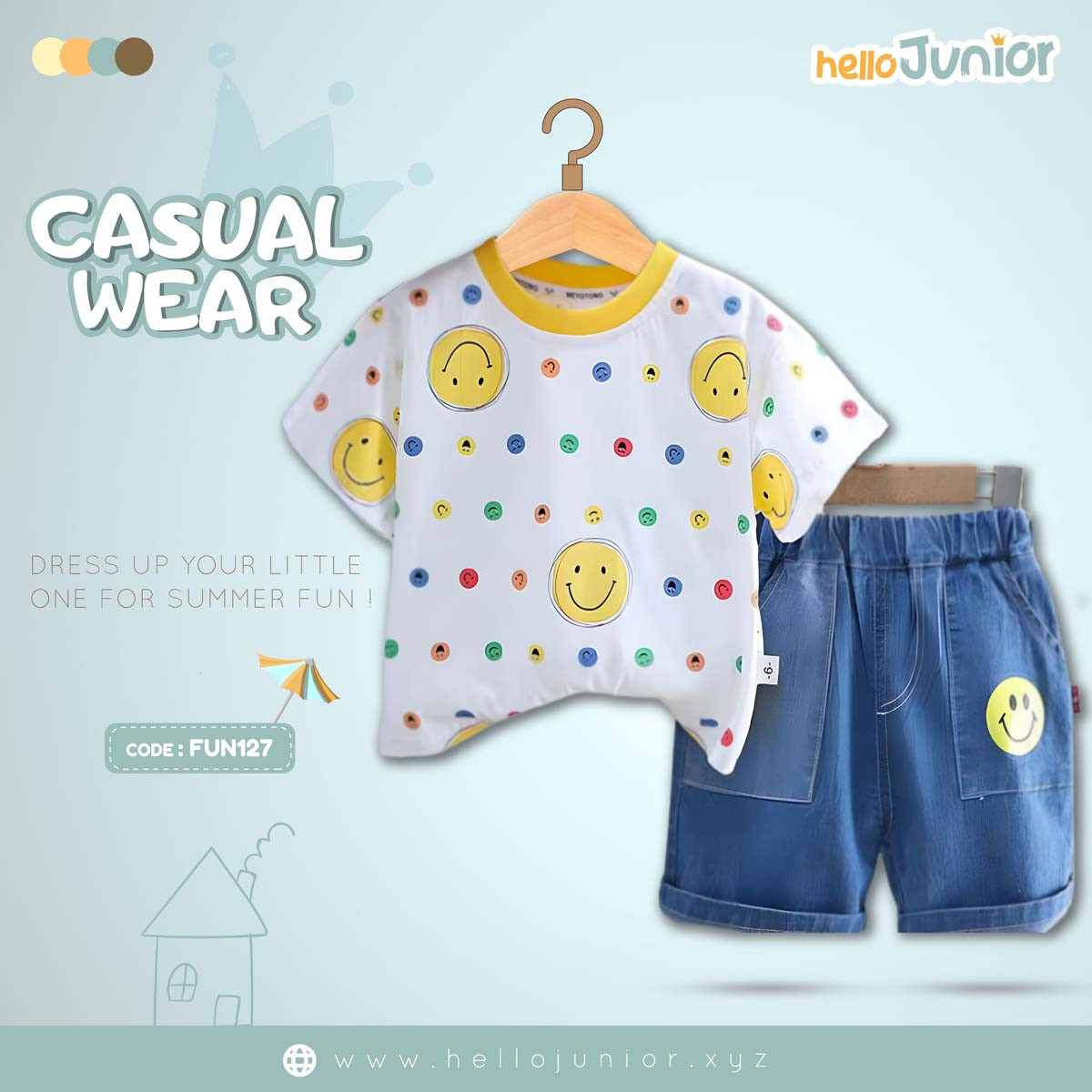 Hello Junior Kids Casual Wear / Dress for 6 Months to 5 Years