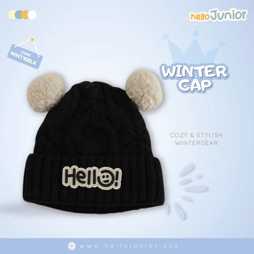 Hello Junior  Woolen Cap (1-5 Years) – Soft and Comfortable