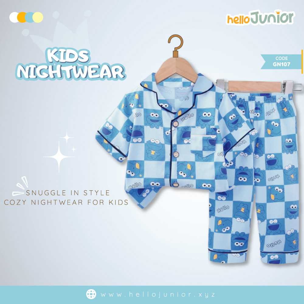 Hello Junior Kids Nightwear / PJ Set / Night Dress (6 Months to 11 Years)
