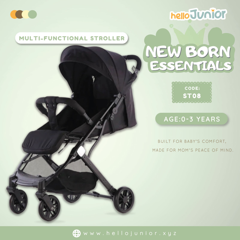K8 Compact Baby Stroller with Base Seat – Lightweight & Travel-Friendly