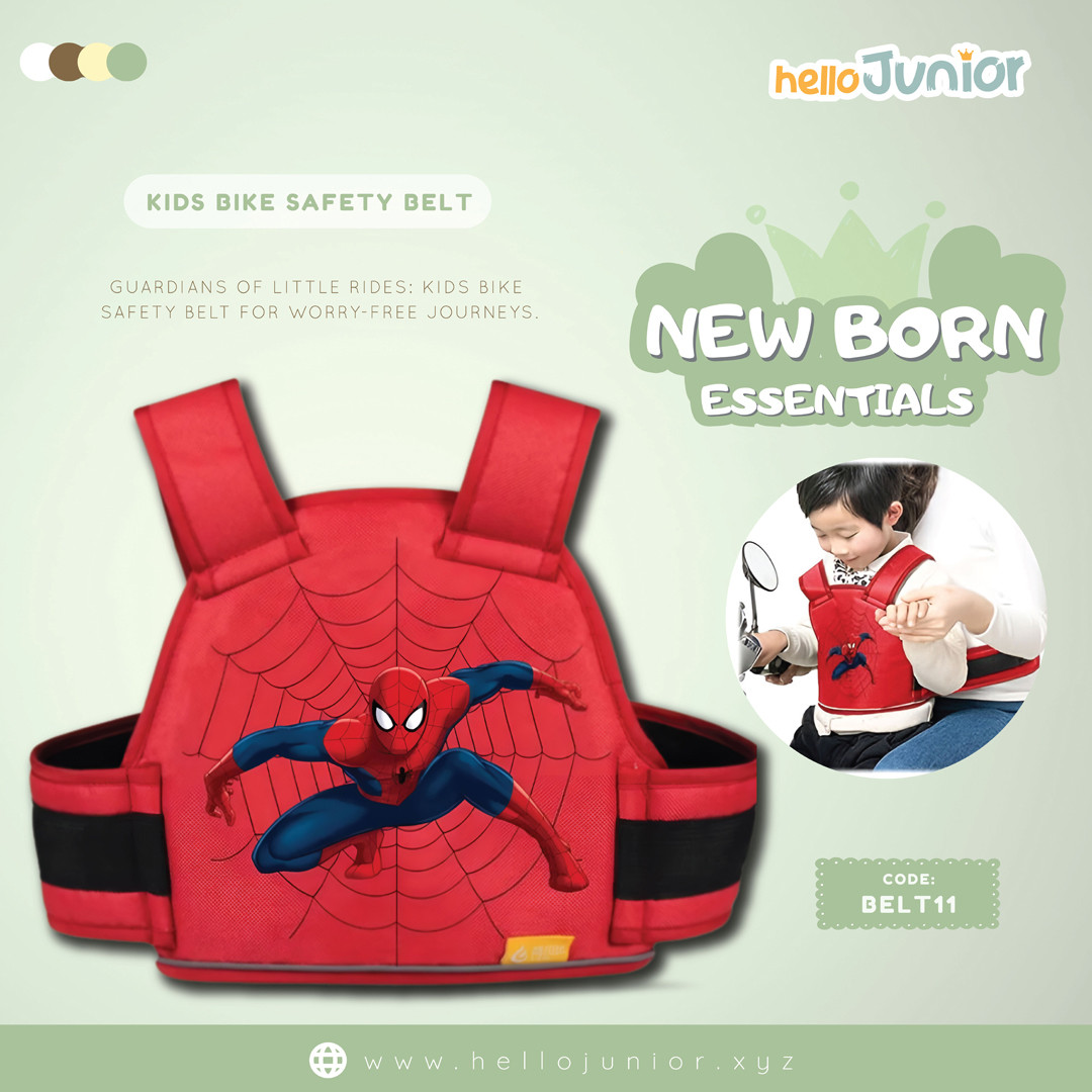 Hello Junior Spiderman Bike Protection safety Belt for Kids