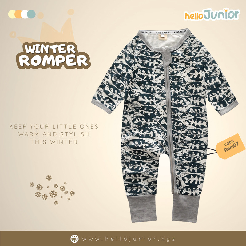 Hello Junior Kids Winter Romper, Newborn baby dress 0 month to 09 month