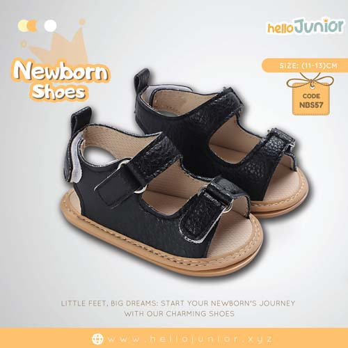 Hello Junior baby shoes for newborn to 18 month, made with cotton and rubber sole