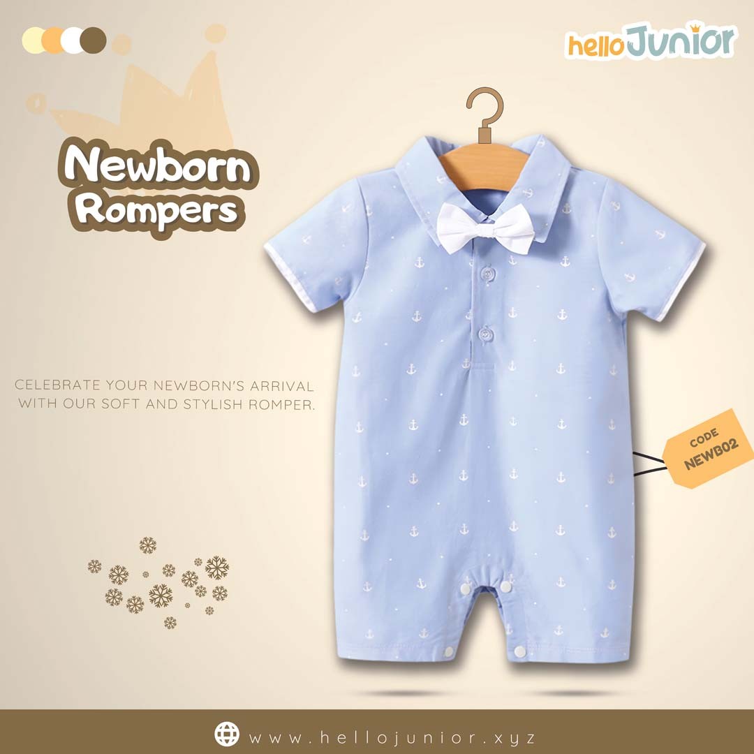 Hello Junior Kids Summer Romper, Newborn baby dress 0 month to 09 month