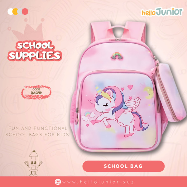 Bag for kids / School Bag for Kids, Pink