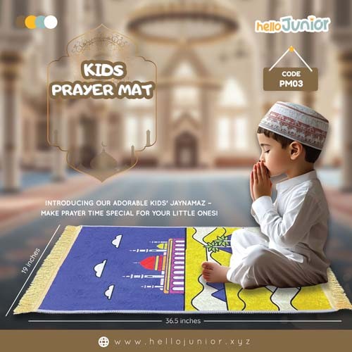 Hello Junior Baby PrayerMat / Jaynamaz for kids